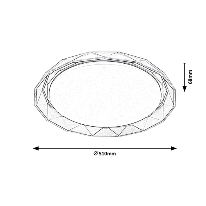 Rabalux - LED Stropné svietidlo LED/48W/230V pr. 51 cm