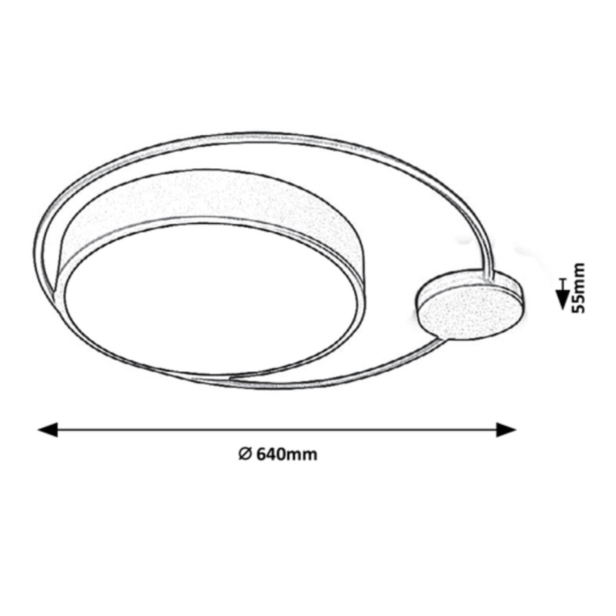 Rabalux - LED Stropné svietidlo LED/48W/230V