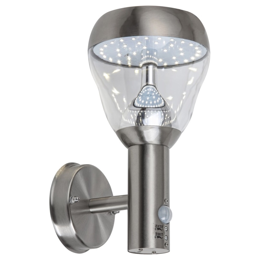 Rabalux - LED Vonkajšie nástenné svietidlo so senzorom LED/8,5W/230V IP44