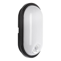 Rabalux - LED vonkajšie stropné svietidlo so senzorom LED/15W/230V IP65 čierna