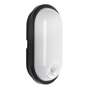 Rabalux - LED vonkajšie stropné svietidlo so senzorom LED/15W/230V IP65 čierna