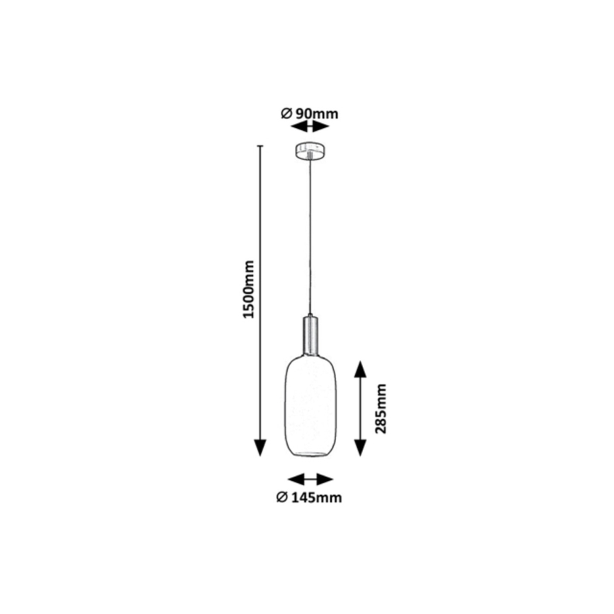 Rabalux - Luster na lanku 1xE27/60W/230V