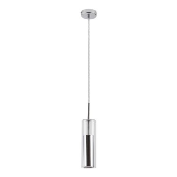 Rabalux - Luster na lanku 1xGU10/50W/230V číra/lesklý chróm