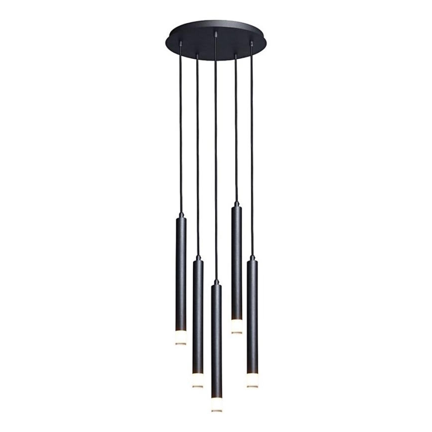 Rabalux - Luster na lanku 5xG9/5W/230V čierna