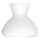 Rabalux - Náhradné sklo k lustru E27 pr. 23,5 cm biela