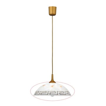Rabalux - Náhradné sklo k lustru E27 pr. 30 cm