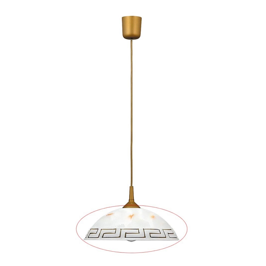 Rabalux - Náhradné sklo k lustru E27 pr. 30 cm
