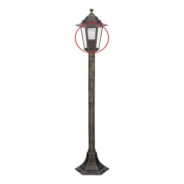 Rabalux - Náhradné sklo k stojacej lampe E27