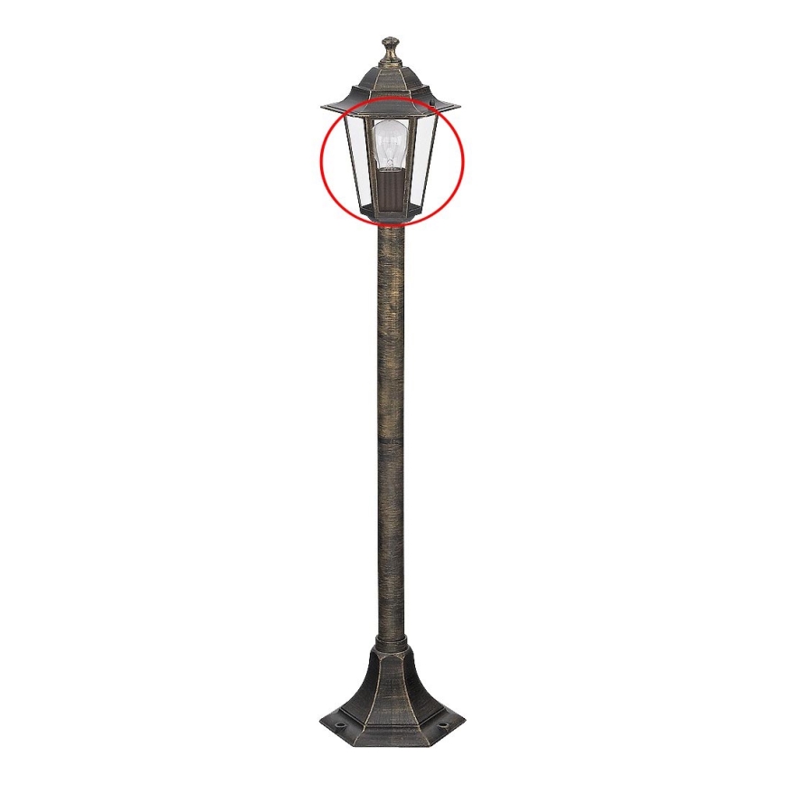 Rabalux - Náhradné sklo k stojacej lampe E27
