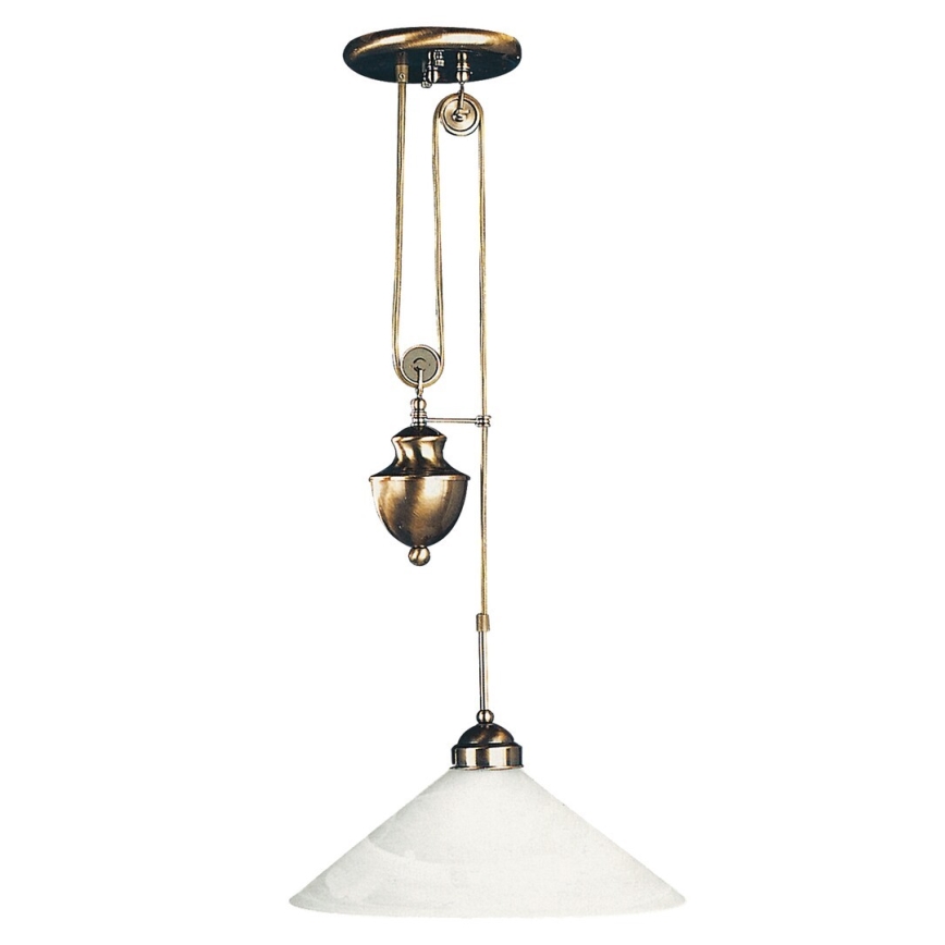 Rabalux - Náhradné sklo k lustru MARIAN E27 pr. 39 cm biela