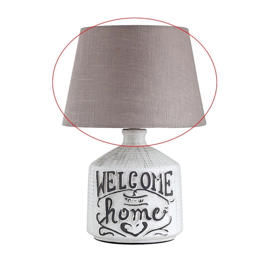 Rabalux - Náhradné tienidlo pre stolnú lampu PETRA E14 hnedá/biela