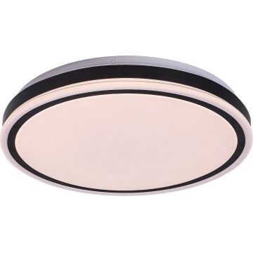 Rabalux - stmievateľné LED stropné svietidlo LED/20W/230V 3000-6500K priemer 38,5 cm čierne + diaľkové ovládanie