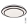 Rabalux - stmievateľné LED stropné svietidlo LED/40W/230V 3000-6500K čierne, priemer 49 cm + diaľkové ovládanie