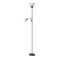 Rabalux - Stojacia lampa 1xE27/100W+E14/25W čierna/biela