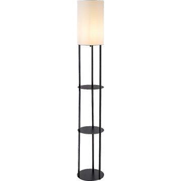 Rabalux - Stojacia lampa s policami 1xE27/40W/230V čierna