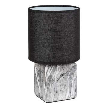 Rabalux - Stolná lampa 1xE14/40W/230V, čierna s mramorovým dekorom