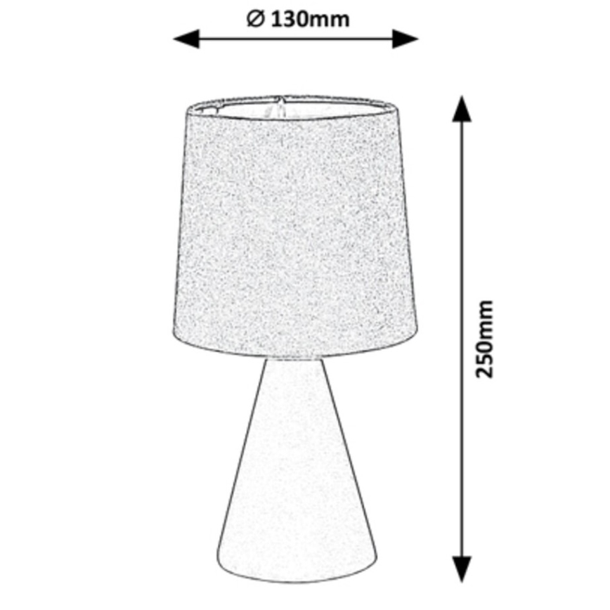 Rabalux - Stolná lampa 1xE14/40W/230V šedá