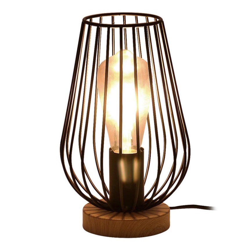 Rabalux - Stolná lampa 1xE27/40W/230V čierna