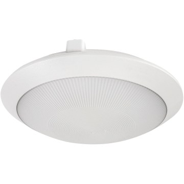 Rabalux - Vonkajšie stropné svietidlo so snímačom pohybu 1xE27/9W/230V IP65 pr. 30 cm biela