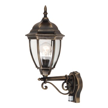 Rabalux - Vonkajšie svietidlo s čidlom 1xE27/100W/230V IP44