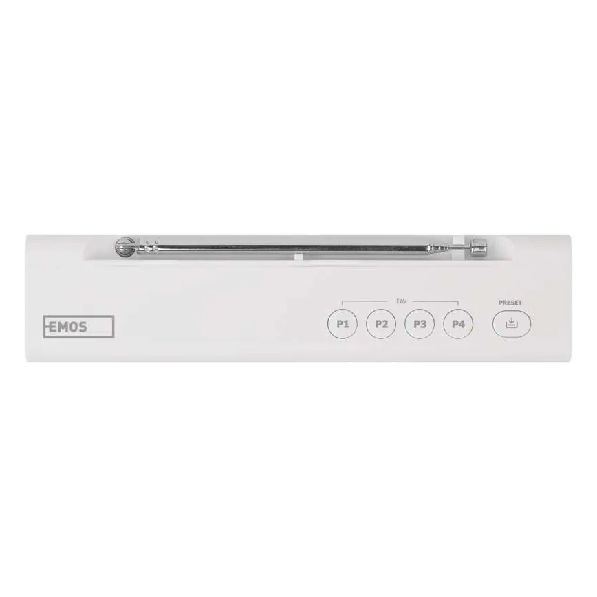 Rádio DAB DAB+ FM 3W/5V/4xAA biela