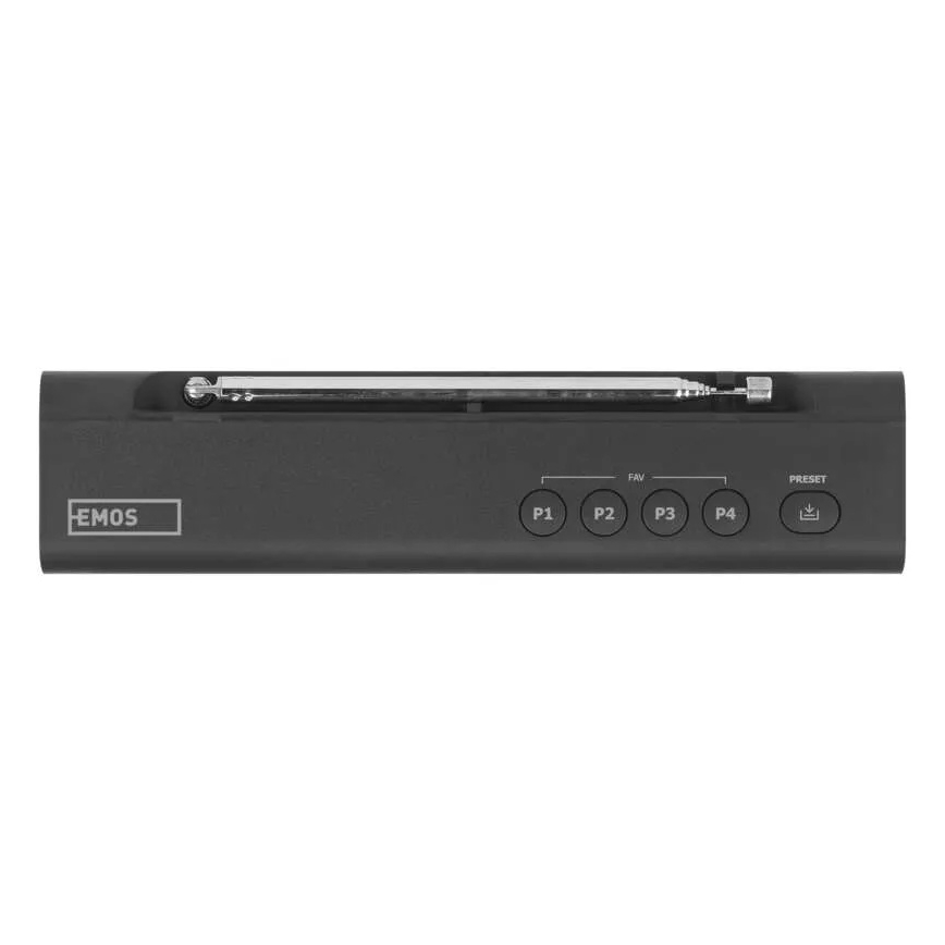Rádio DAB DAB+ FM 3W/5V/4xAA čierna