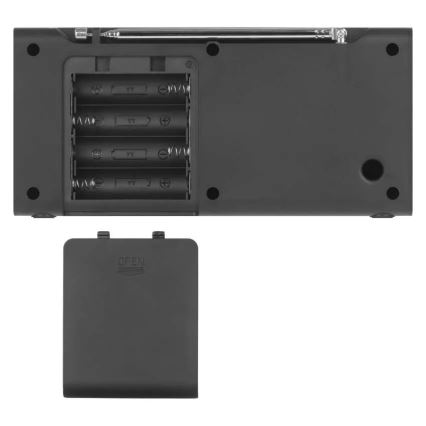 Rádio DAB DAB+ FM 3W/5V/4xAA čierna