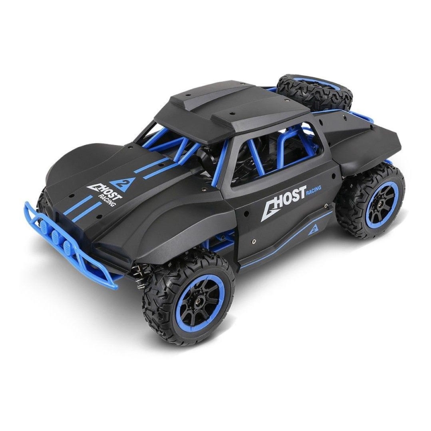 Rally auto na diaľkové ovládanie čierna/modrá