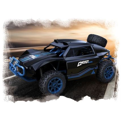 Rally auto na diaľkové ovládanie čierna/modrá
