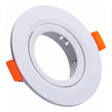 Rámček pre podhľadové svietidlo GU10, priemer 9 cm, biely