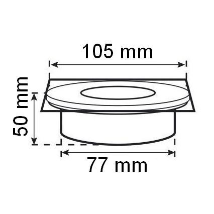 LED Solárne nájazdové svietidlo so senzorom súmraku LED/0,12W/2xAAA IP67 nerez štvorec