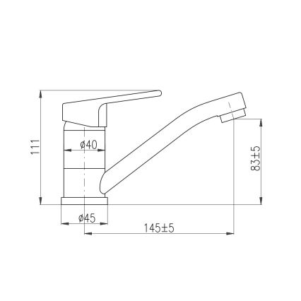 RAV Slezák CO115.0 - Umývadlová batéria COLORADO 11 cm lesklý chróm