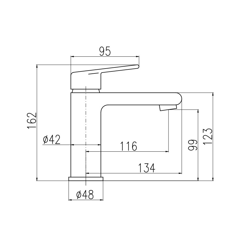 RAV Slezák CO128.0CMATZ - Umyvadlová batéria COLORADO 16,2 cm čierna/zlatá