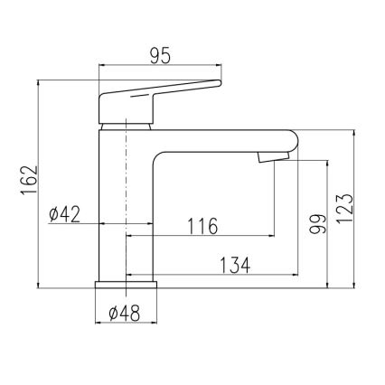 RAV Slezák CO128.0Z - Umývadlová batéria COLORADO 16,2 cm lesklá zlatá