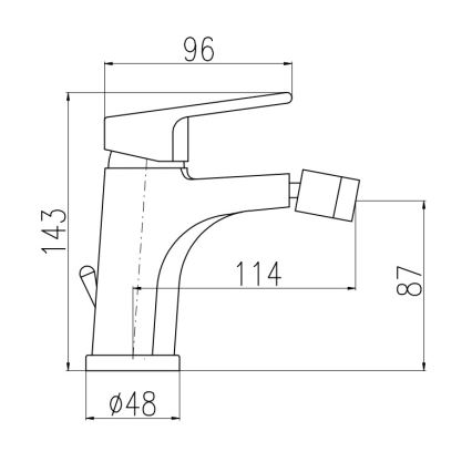 RAV Slezák CO145.0KZ - Bidetová batéria + odtok COLORADO 14,3 cm lesklé zlato