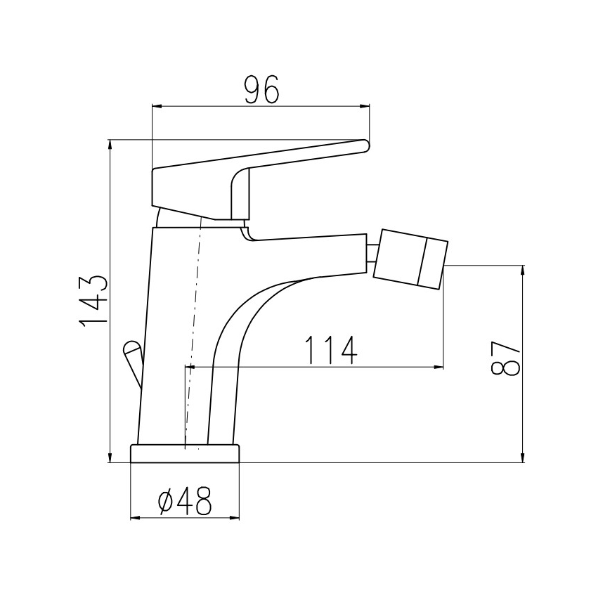 RAV Slezák CO145.0KZ - Bidetová batéria + odtok COLORADO 14,3 cm lesklé zlato