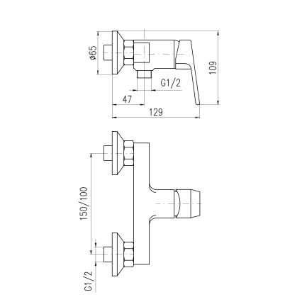 RAV Slezák CO181.5Z - Sprchová batéria COLORADO lesklá zlatá
