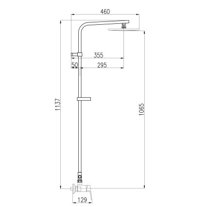RAV Slezák CO182.5/6 - Sprchová súprava s vodovodnou batériou COLORADO, lesklý chróm