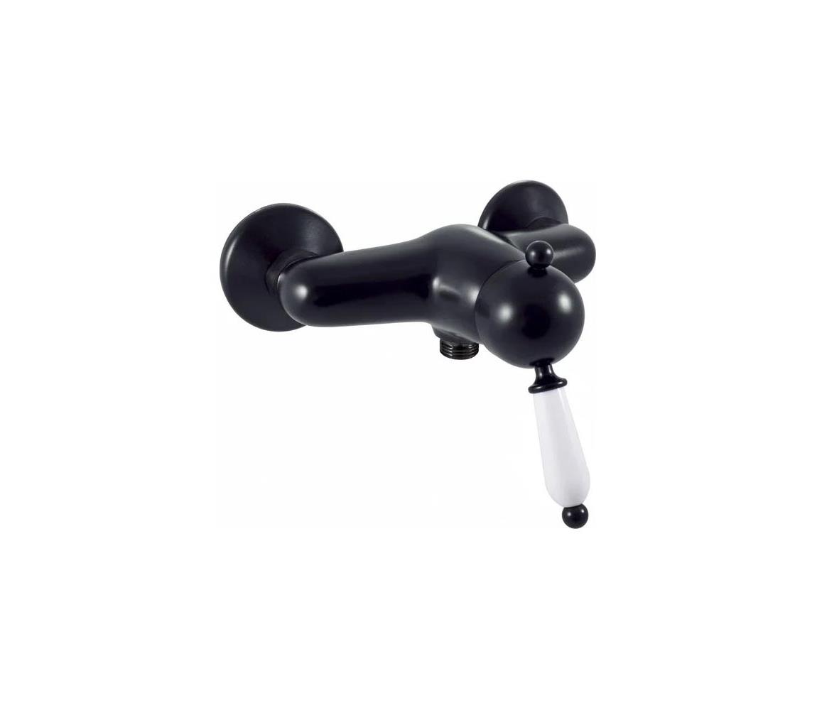 RAV Slezák L581.5CMAT - Sprchová batéria LABE RETRO 12,3 cm matná čierna L581.5CMAT