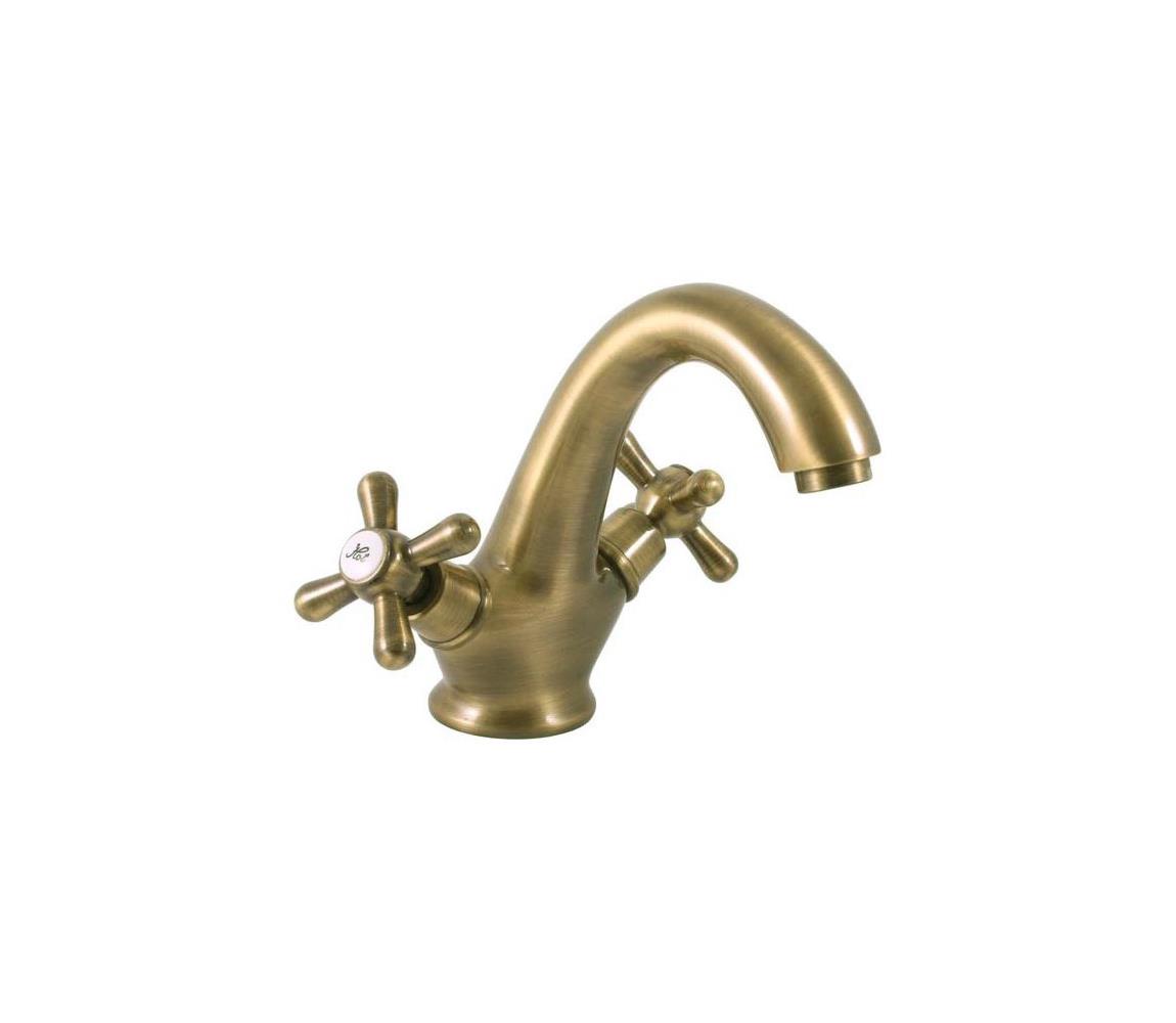 RAV Slezák MK128.0SM - Umývadlová batéria MORAVA RETRO 16 cm stará mosadz MK128.0SM