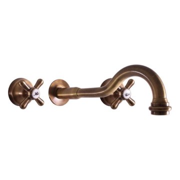 RAV Slezák MK131SM - Umývadlová batéria na podomietkovú montáž MORAVA RETRO, stará mosadz