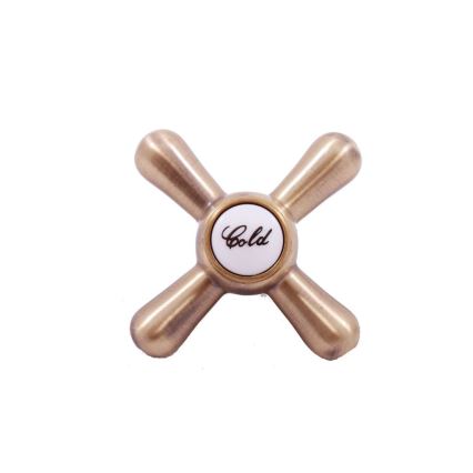 RAV Slezák MK181.5/3SM - Sprchová súprava s batériou MORAVA RETRO stará mosadz