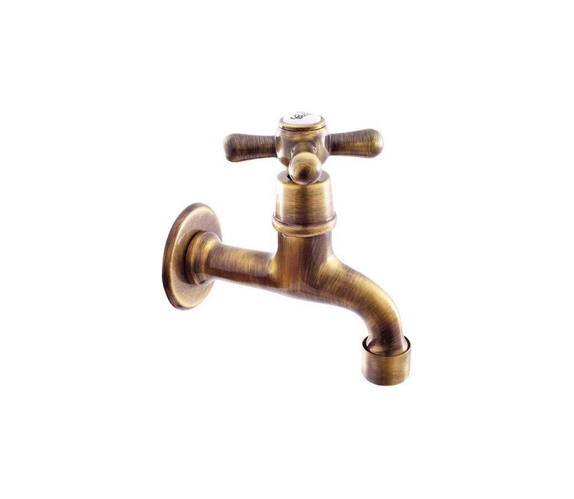 RAV Slezák MK193SM - Umývadlová batéria MORAVA RETRO 11,8 cm stará mosadz MK193SM