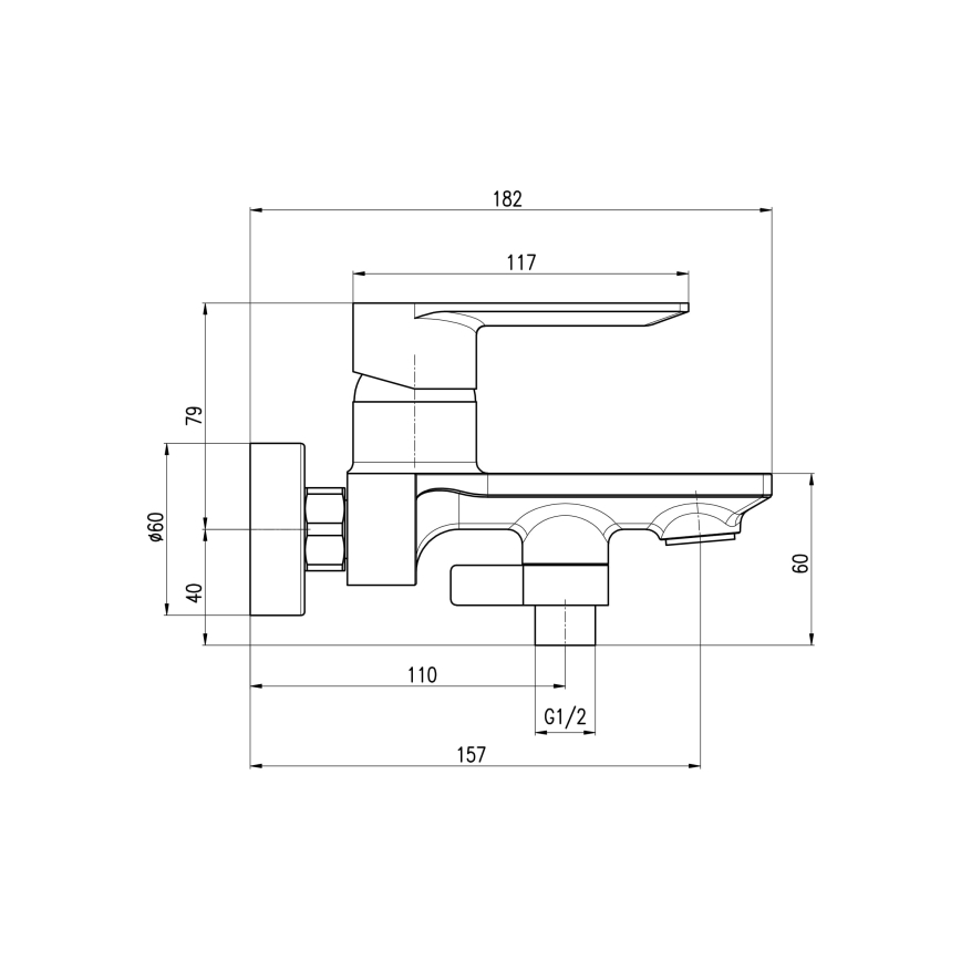 RAV Slezák NL154.5ZRK - vaňová batéria NIL, kartáčovaná v odtieni ružového zlata
