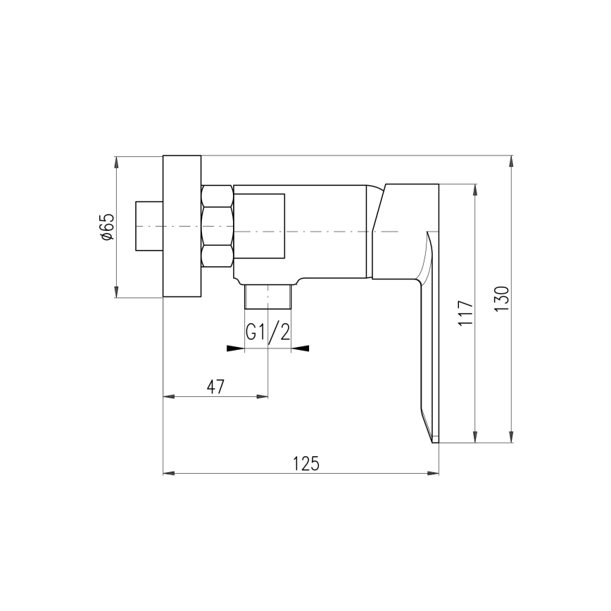 RAV Slezák NL181.5MGL - Sprchová batéria NIL lesklá sivá