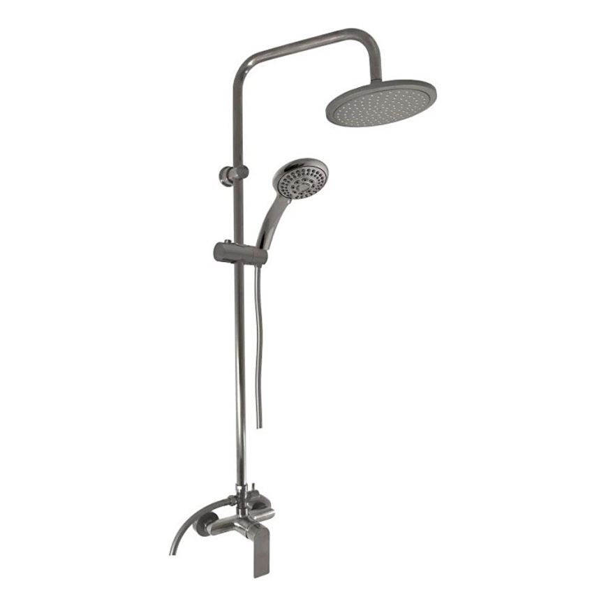 RAV Slezák NL182.5/7-1MGK - Sprchová súprava s batériou NIL, kartáčovaná sivá