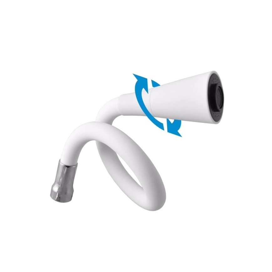 RAV Slezák SA006.0/13CB - Drezová batéria s flexibilným ramienkom SAZAVA 35,6 cm biela/lesklý chróm