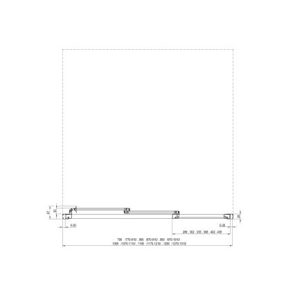 Ravak 00V701R211 - Trojdielne sprchové dvere SUPERNOVA 90x198 cm biele