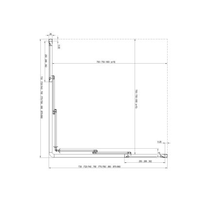 Ravak 15V701R2Z1 - Sprchové dvere SUPERNOVA 90x198 cm biele