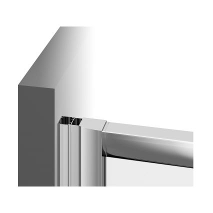 Ravak 1LV40100ZG - Rohový štvordielny sprchový kút BLIX 80x80 cm biely